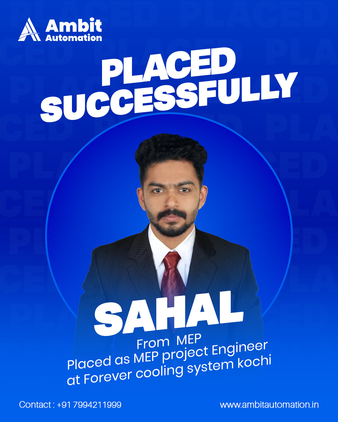 Sahal placed Plumbing & Fire Protection Engineer