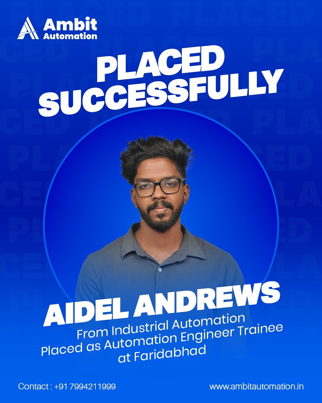 Aidel Andrews - placed student