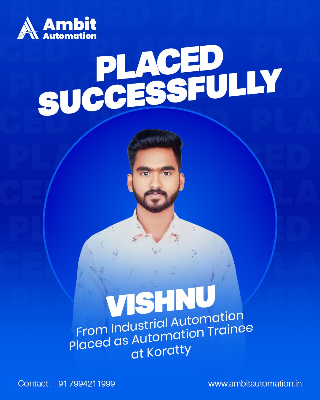 Vishnu - placed student